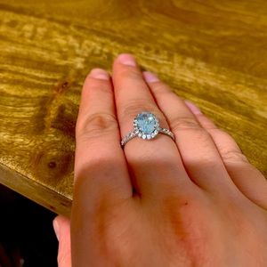 Aquamarine ring